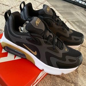 New Nike Air Max 200 Black & Gold